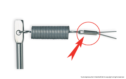 Clamps for anti-pigeon wire rope Birdwire system