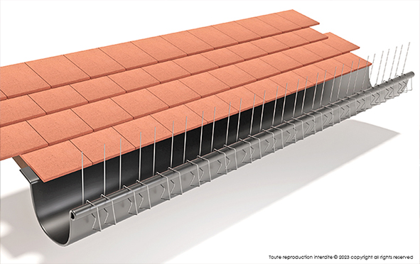 Anti-pigeon clip for gutters Ultraclips 3 DEPIGEONAL